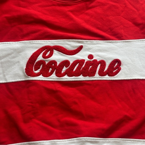 SMW Runs The World Coca-Cola Parody Crew Neck Sweatshirt in Red/White Men’s 2XL - Picture 3 of 6